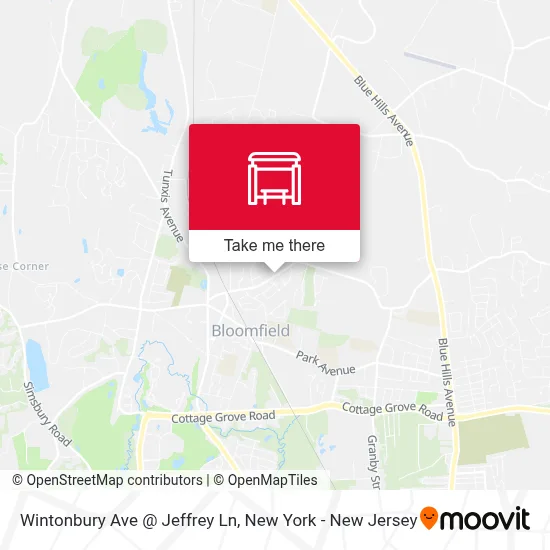 Wintonbury Ave @ Jeffrey Ln map