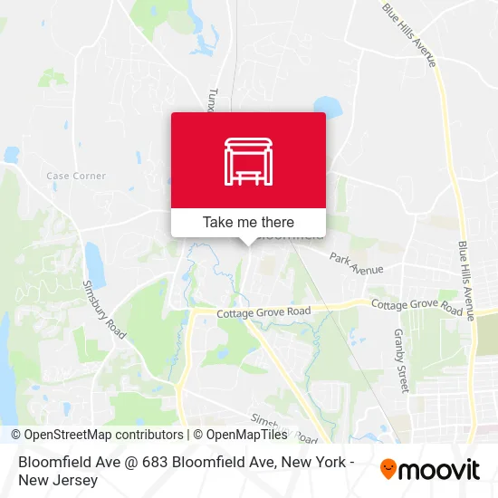 Bloomfield Ave @ 683 Bloomfield Ave map