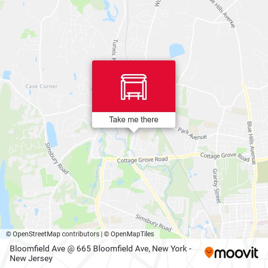 Bloomfield Ave @ 665 Bloomfield Ave map