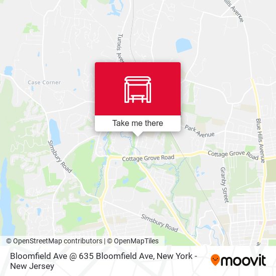 Bloomfield Ave @ 635 Bloomfield Ave map