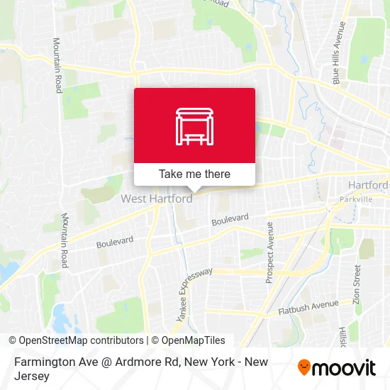 Farmington Ave @ Ardmore Rd map