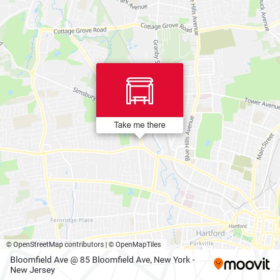 Bloomfield Ave @ 85 Bloomfield Ave map