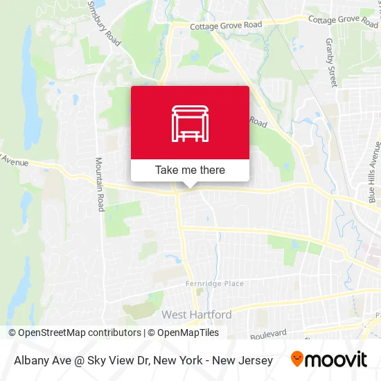 Mapa de Albany Ave @ Sky View Dr