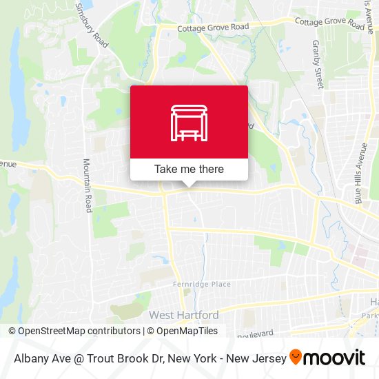 Albany Ave @ Trout Brook Dr map