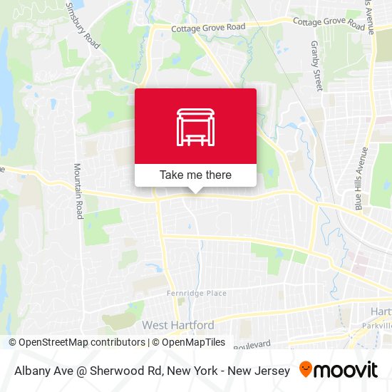 Mapa de Albany Ave @ Sherwood Rd