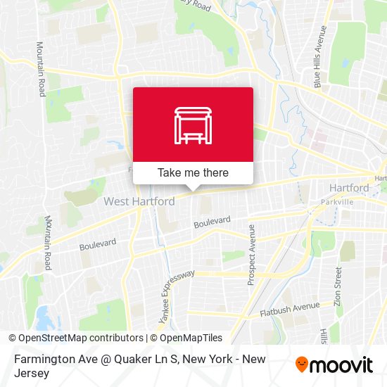 Farmington Ave @ Quaker Ln S map
