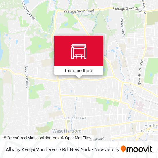 Mapa de Albany Ave @ Vandervere Rd