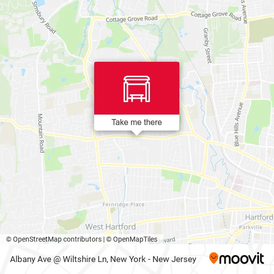 Mapa de Albany Ave @ Wiltshire Ln