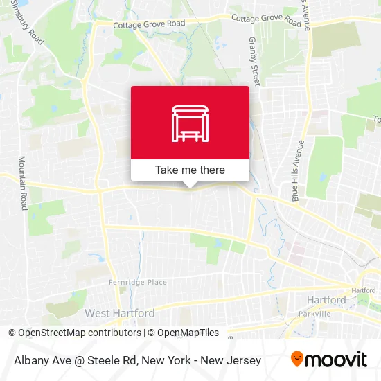 Mapa de Albany Ave @ Steele Rd