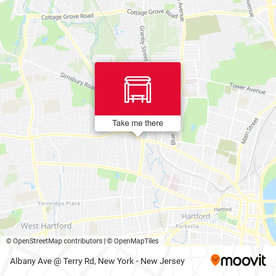 Mapa de Albany Ave @ Terry Rd