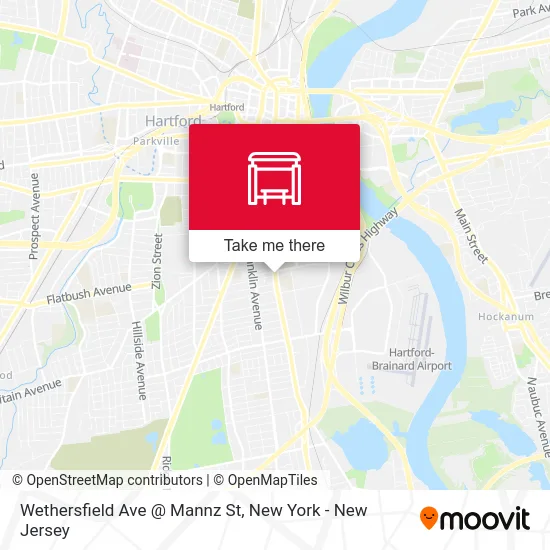 Wethersfield Ave @ Mannz St map