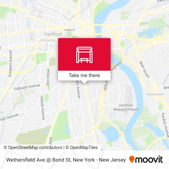 Wethersfield Ave @ Bond St map