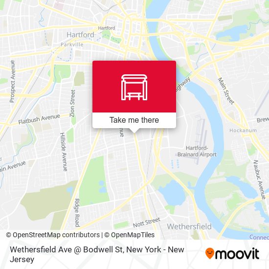 Mapa de Wethersfield Ave @ Bodwell St
