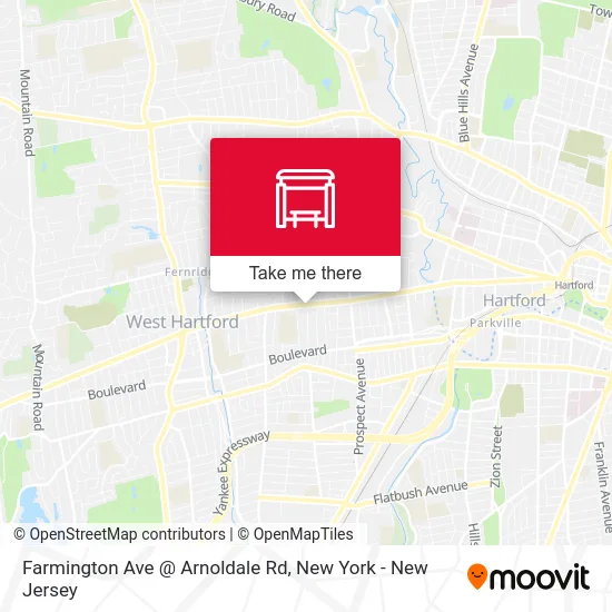 Farmington Ave @ Arnoldale Rd map