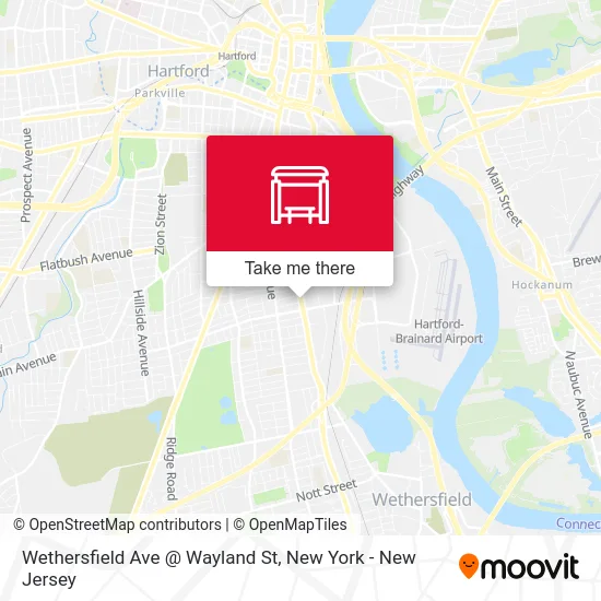 Wethersfield Ave @ Wayland St map