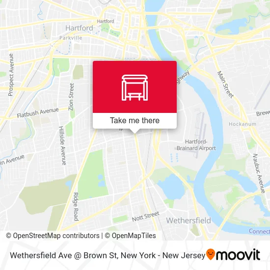 Wethersfield Ave @ Brown St map