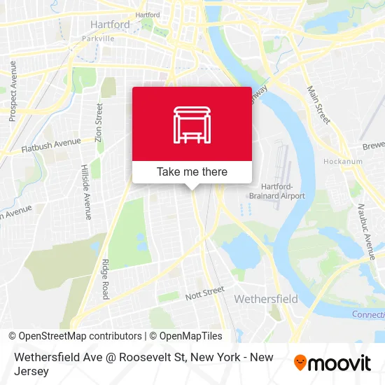 Wethersfield Ave @ Roosevelt St map