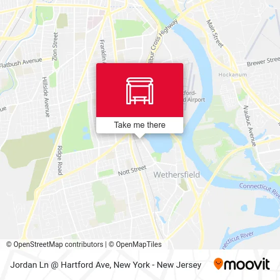 Jordan Ln @ Hartford Ave map