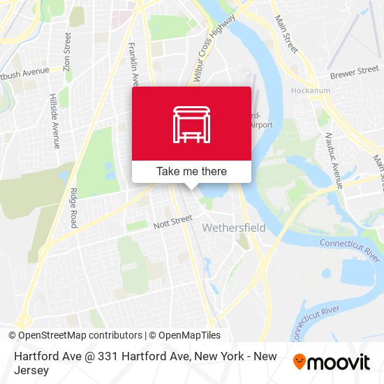 Mapa de Hartford Ave @ 331 Hartford Ave
