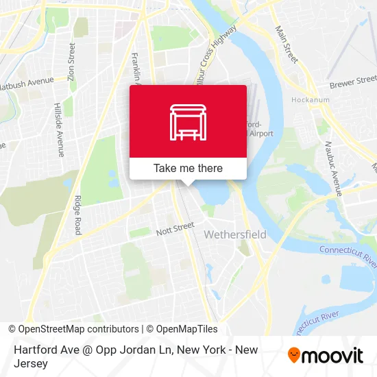 Hartford Ave @ Opp Jordan Ln map