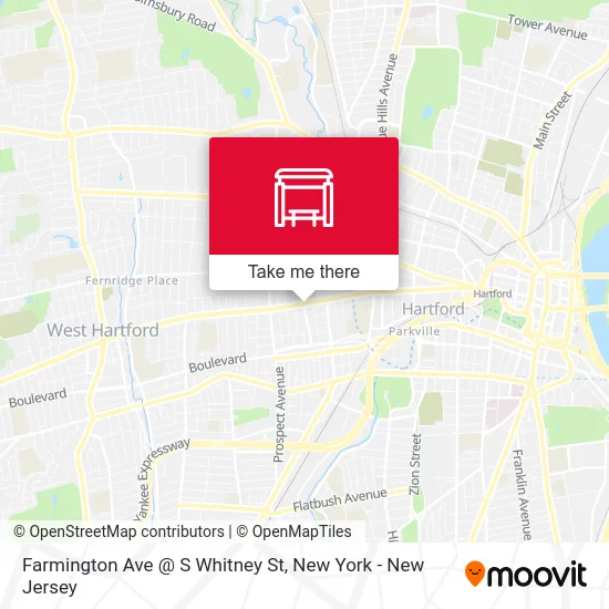 Farmington Ave @ S Whitney St map