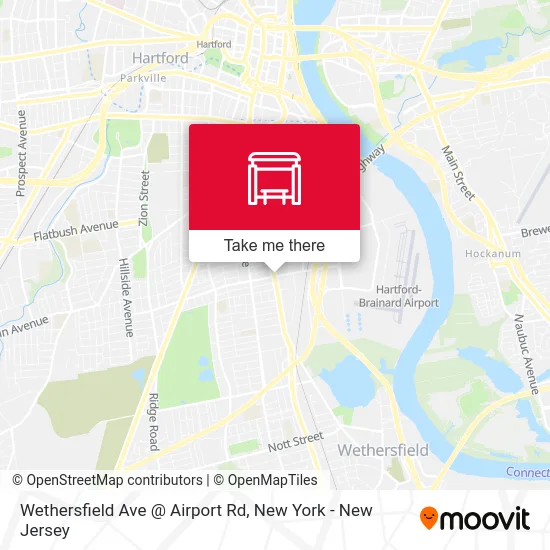 Wethersfield Ave @ Airport Rd map