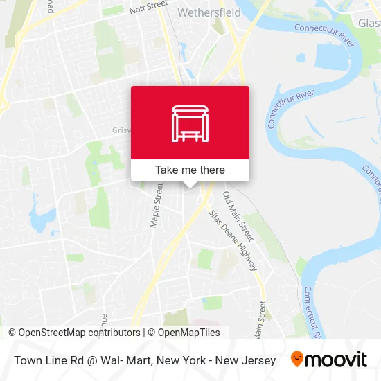 Town Line Rd @ Wal- Mart map