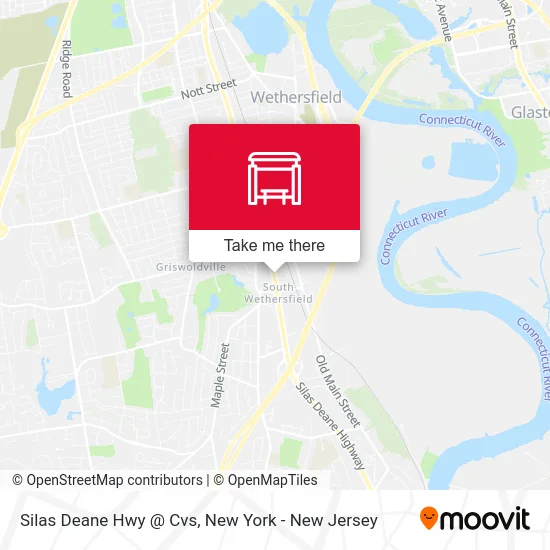 Silas Deane Hwy @ Cvs map