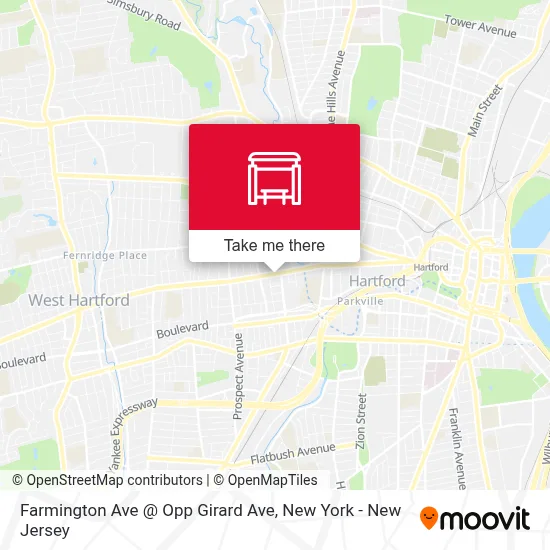 Farmington Ave @ Opp Girard Ave map