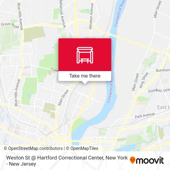 Weston St @ Hartford Correctional Center map