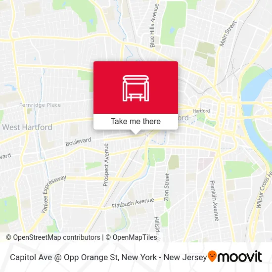 Capitol Ave @ Opp Orange St map