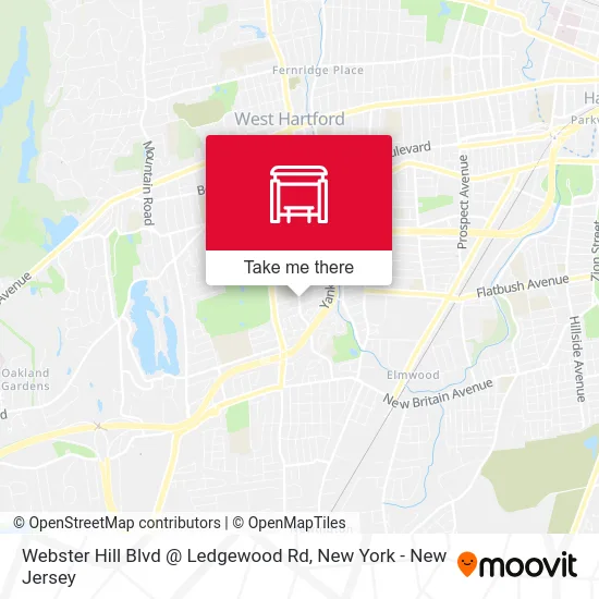 Webster Hill Blvd @ Ledgewood Rd map