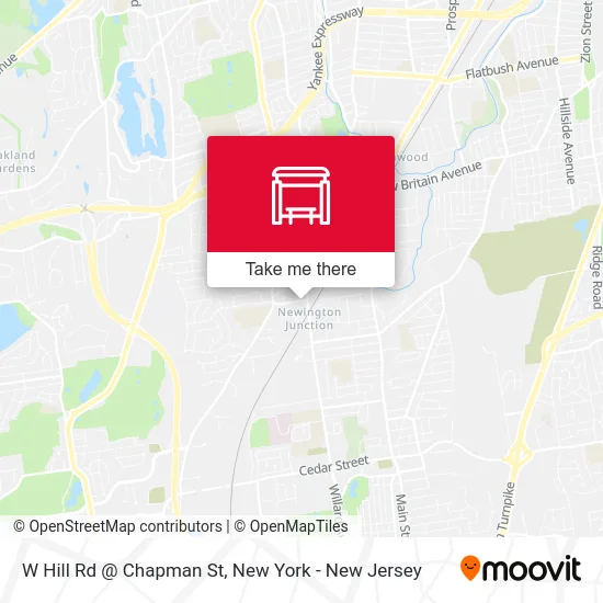 W Hill Rd @ Chapman St map