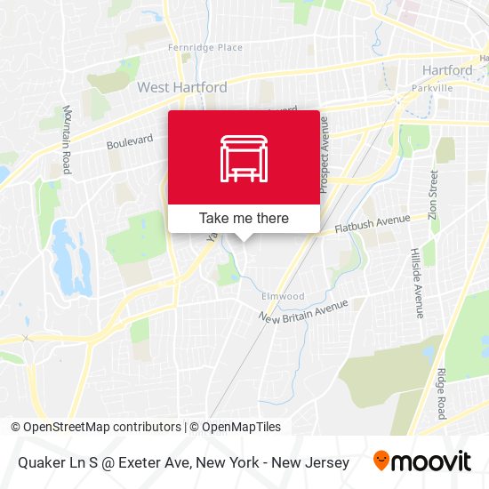 Mapa de Quaker Ln S @ Exeter Ave