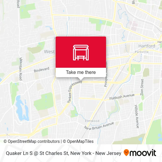 Quaker Ln S @ St Charles St map