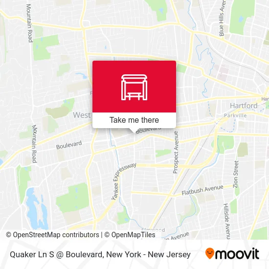 Quaker Ln S @ Boulevard map