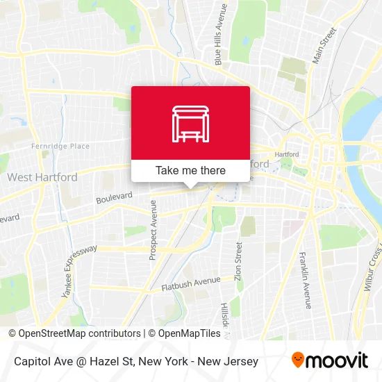 Capitol Ave @ Hazel St map