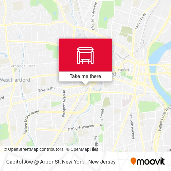 Capitol Ave @ Arbor St map