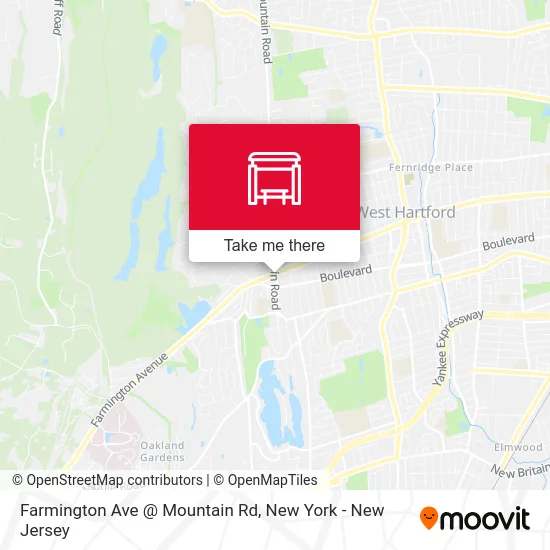 Farmington Ave @ Mountain Rd map