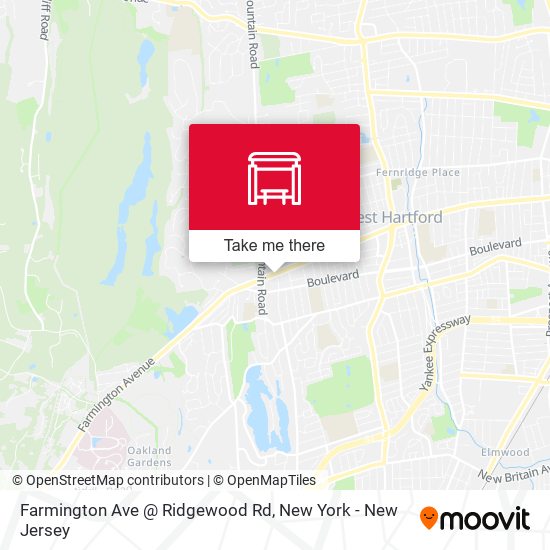 Mapa de Farmington Ave @ Ridgewood Rd