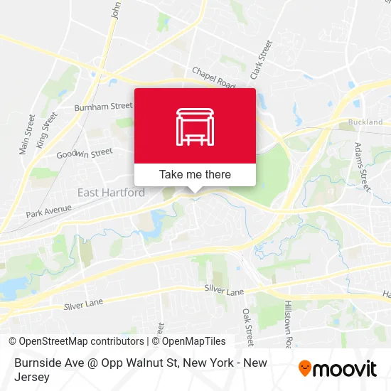 Burnside Ave @ Opp Walnut St map