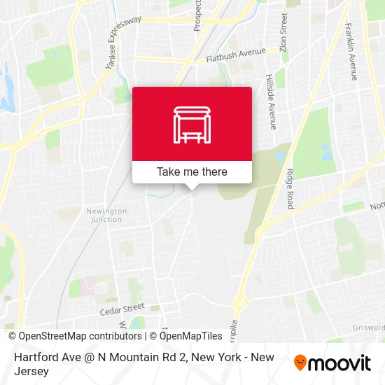 Hartford Ave @ N Mountain Rd 2 map