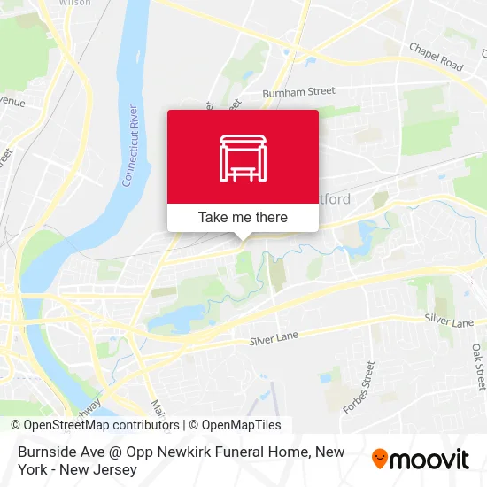 Burnside Ave @ Opp Newkirk Funeral Home map