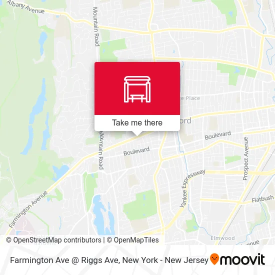 Farmington Ave @ Riggs Ave map