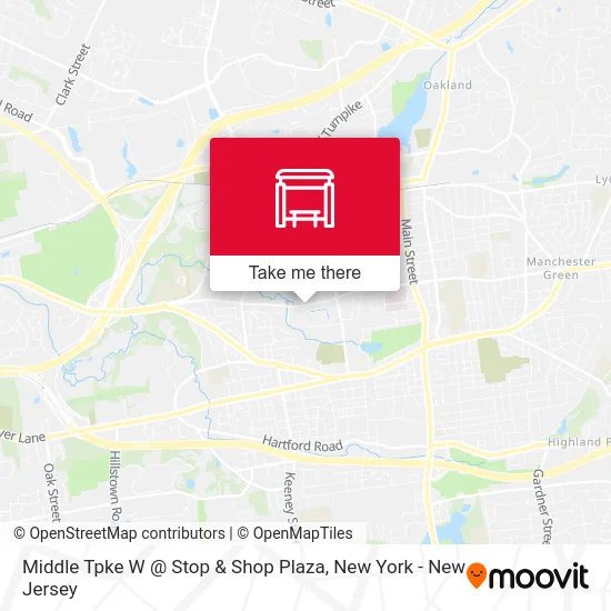 Middle Tpke W @ Stop & Shop Plaza map