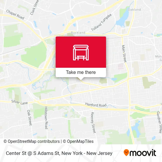 Center St @ S Adams St map