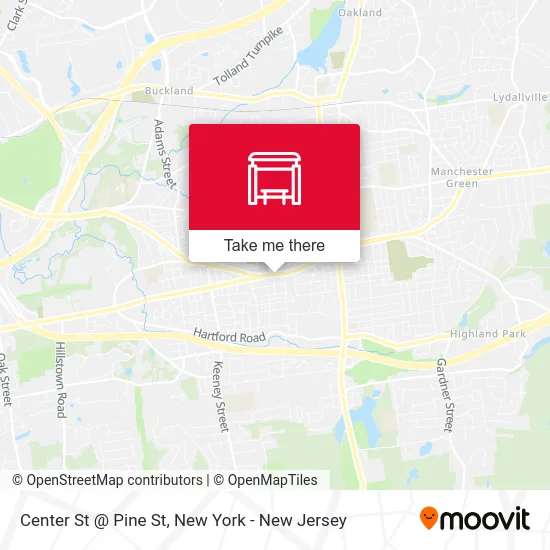 Center St @ Pine St map