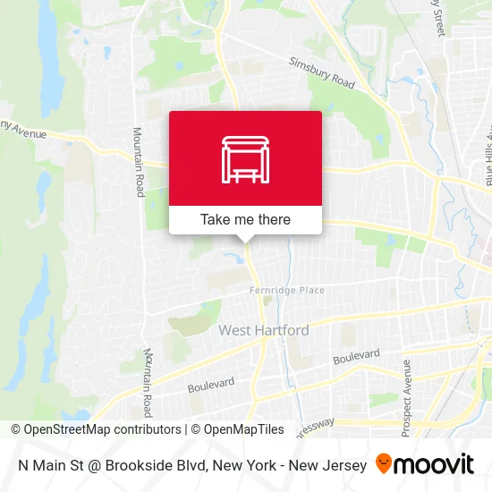 N Main St @ Brookside Blvd map