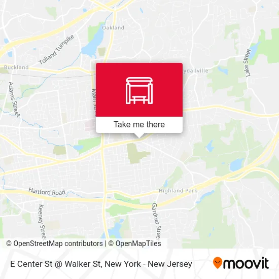 E Center St @ Walker St map