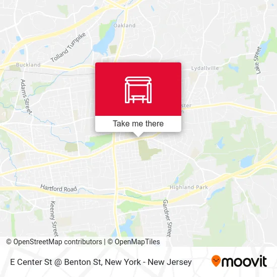 E Center St @ Benton St map